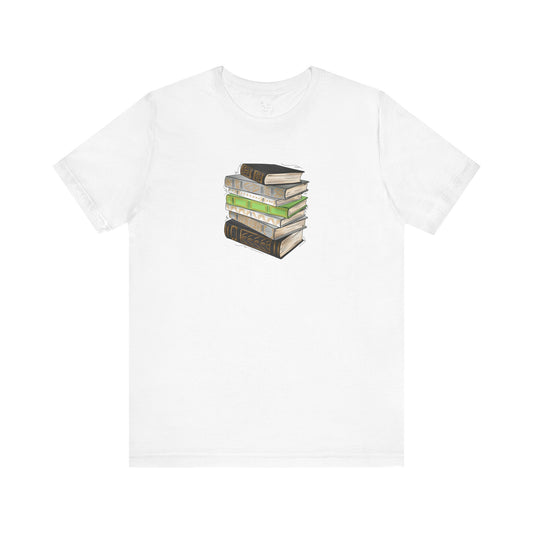 Agender Pride Flag Old Books - Unisex T-Shirt