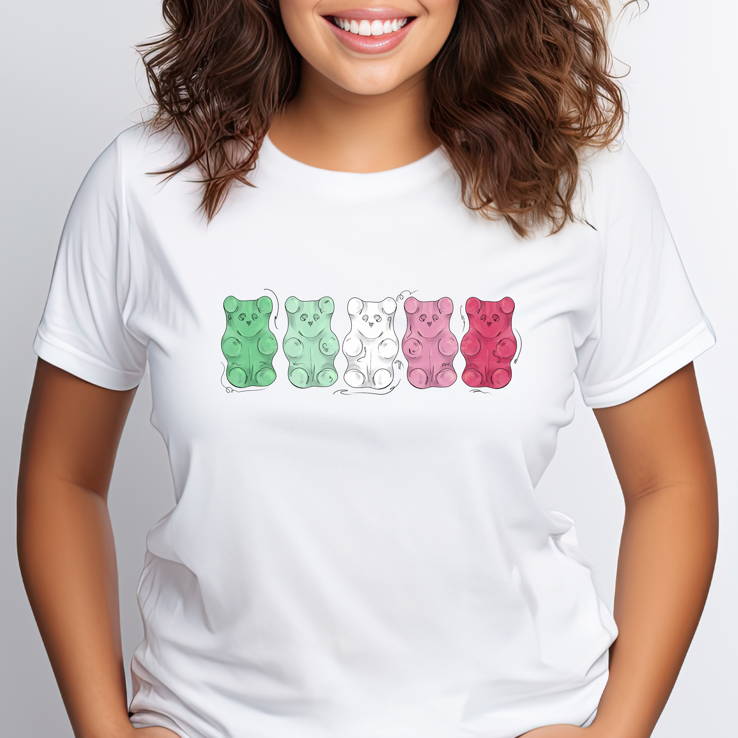 Abrosexual Pride Flag Gummy Bears - Unisex T-Shirt