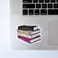 Asexual Pride Old Books - Sticker