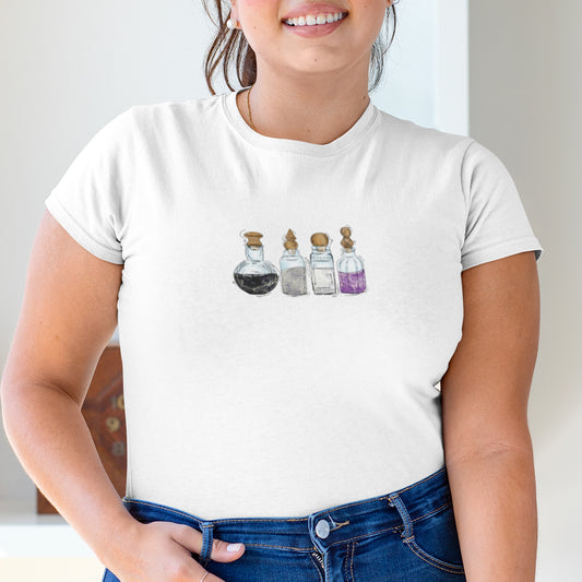 Asexual Pride Flag Potion Bottles - Women's T-Shirt