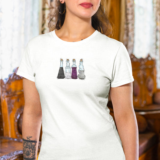 Demisexual Pride Flag Potion Bottles - Women's T-Shirt
