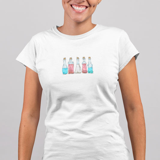Transgender Pride Flag Potion Bottles - Women's T-Shirt