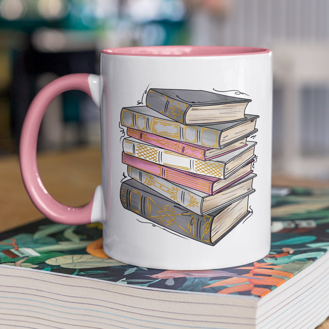 Demigirl Pride Flag Old Books - Mug