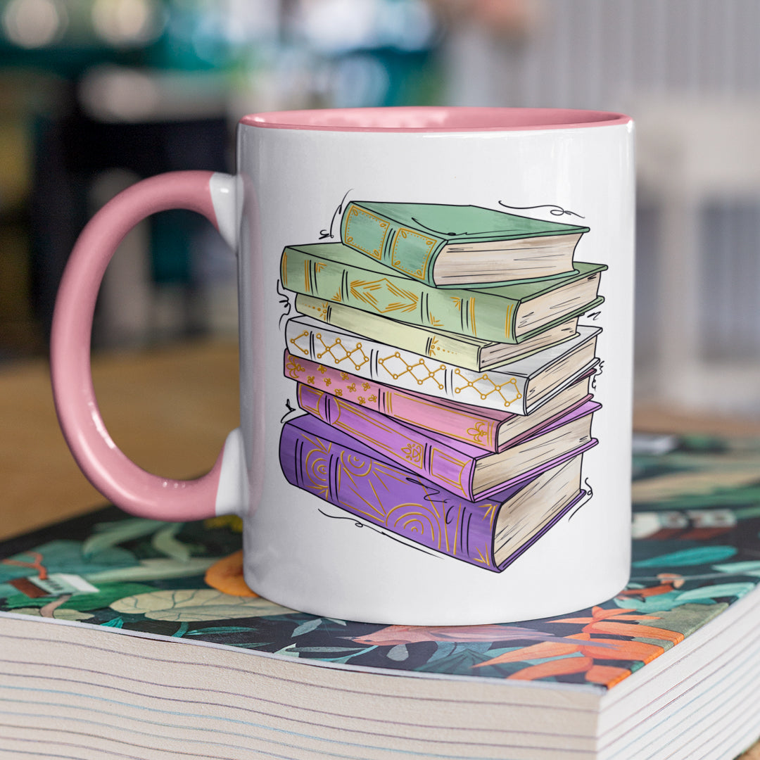 Genderfae Pride Flag Old Books - Mug