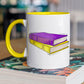 Intersex Pride Flag Old Books - Mug