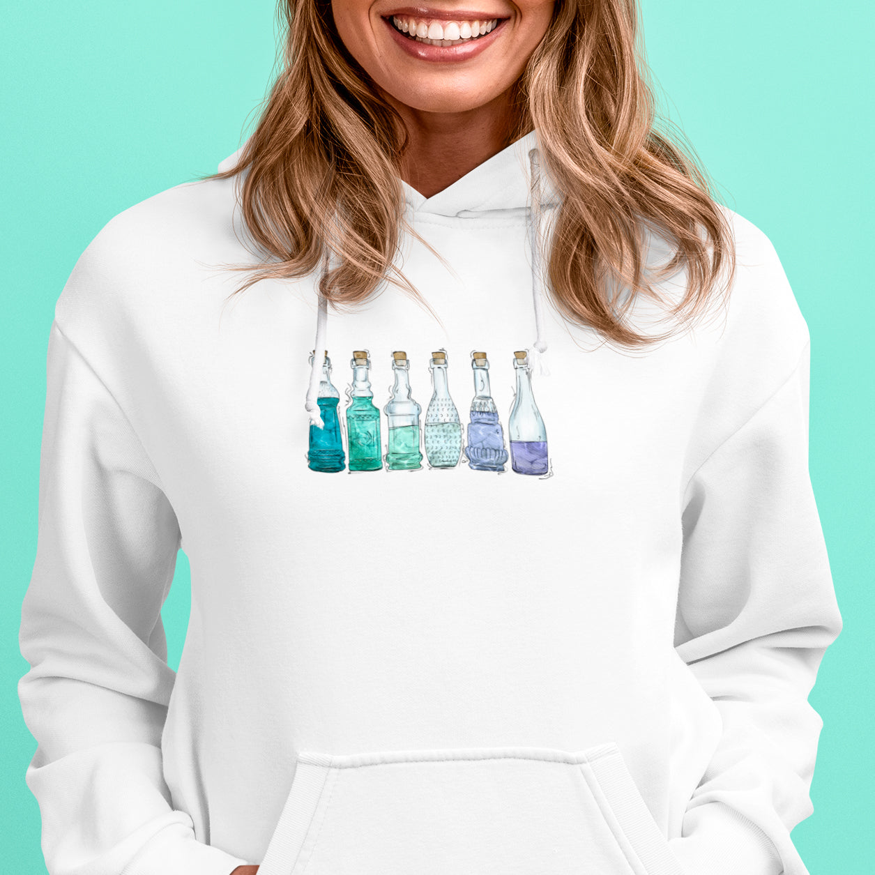 Neptunic Pride Flag Potion Bottles - Adult Unisex Hoodie