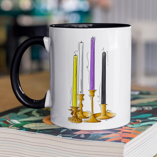 Nonbinary Pride Flag Candlesticks - Mug