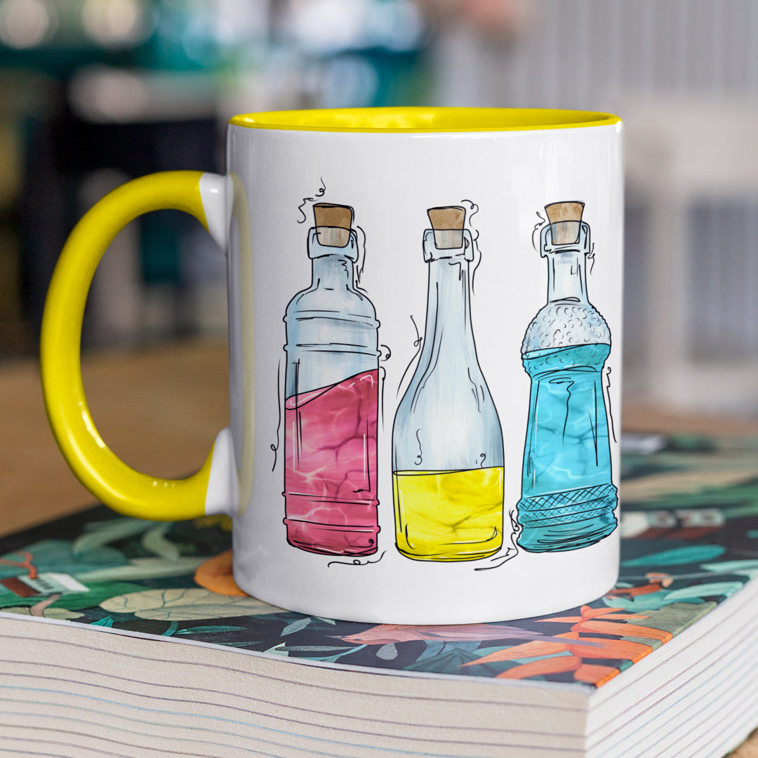 Pansexual Pride Flag Potion Bottles - Mug