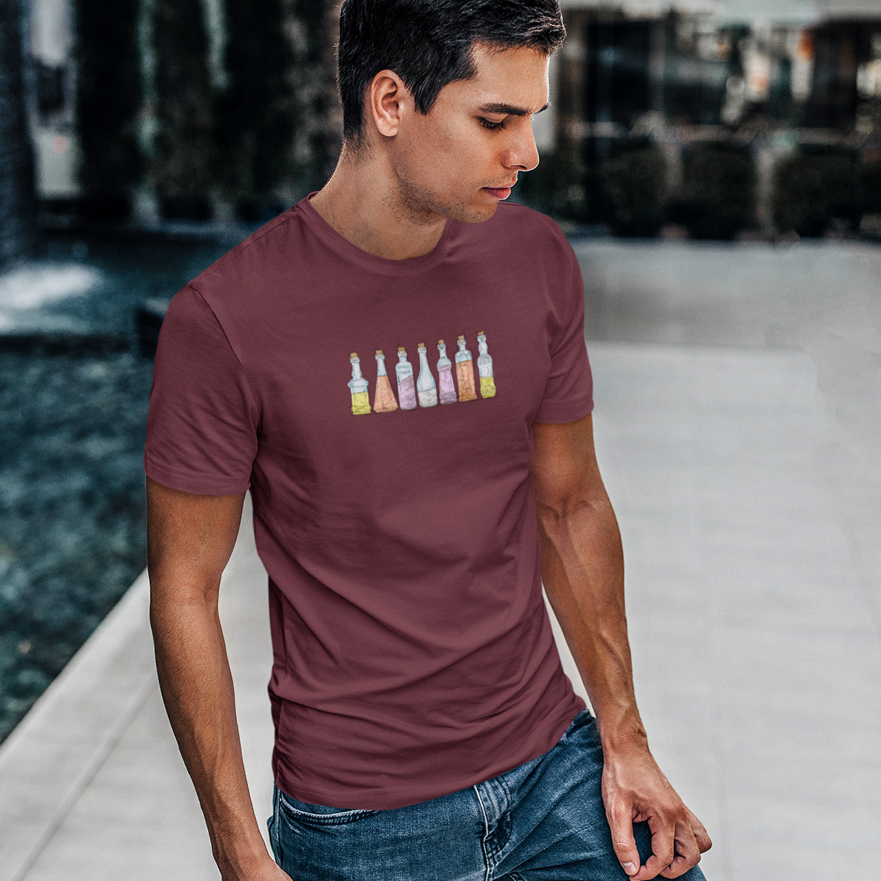 Pangender Pride Potion Bottles - Men's T-Shirt