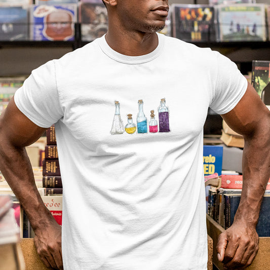 Polyamorous Pride Potion Bottles - Men's T-Shirt