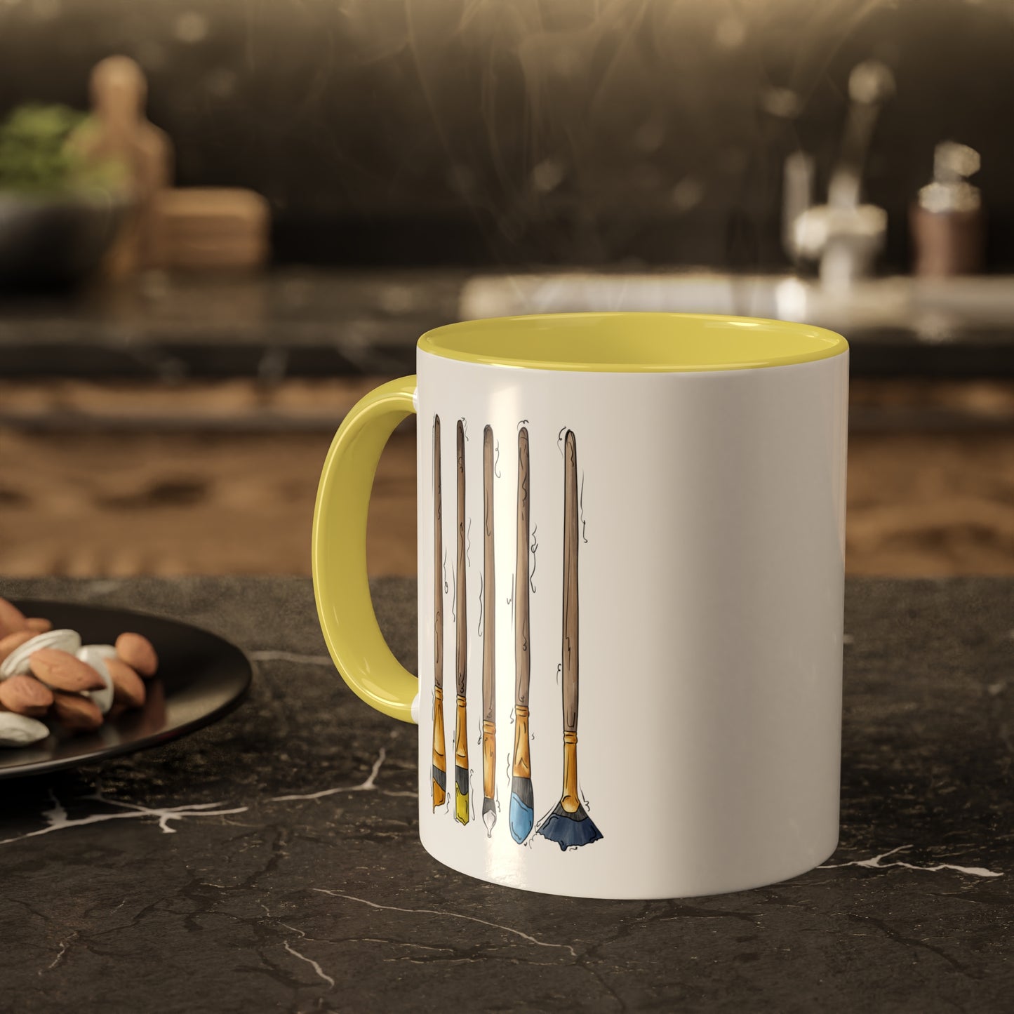 Aroace Pride Flag Paint Brushes - Mug