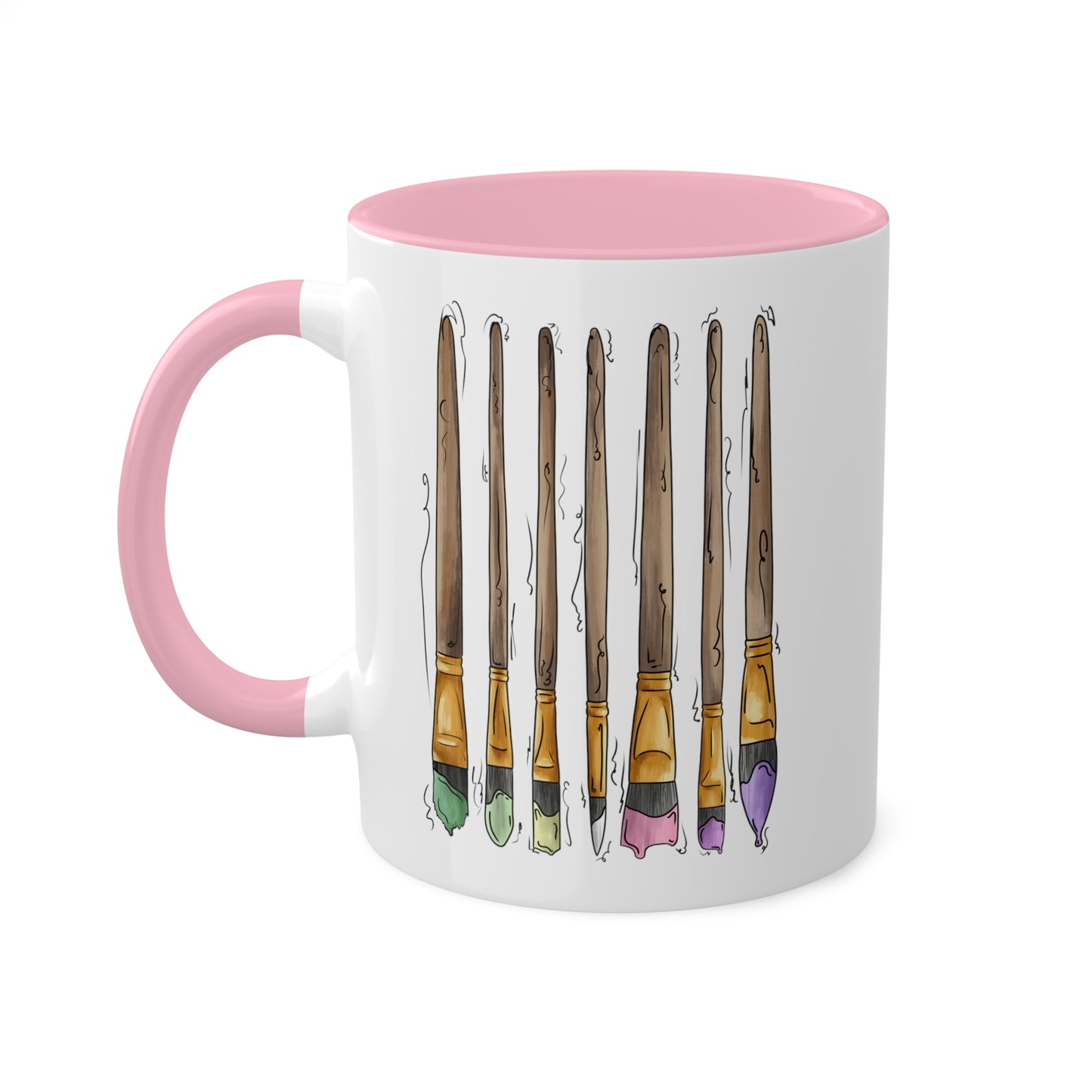 Genderfae Pride Flag Paint Brushes - Mug