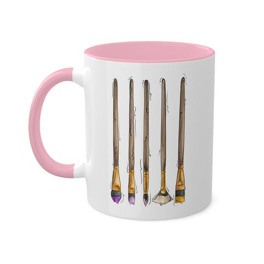 Trixic Pride Flag Paint Brushes - Mug