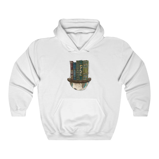 Globe and Vintage Books - Adult Unisex Hoodie