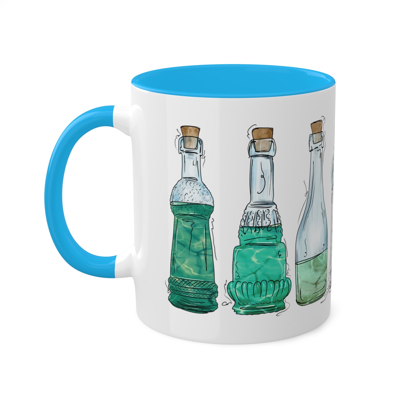 Gay Male MLM Pride Flag Potion Bottles - Mug