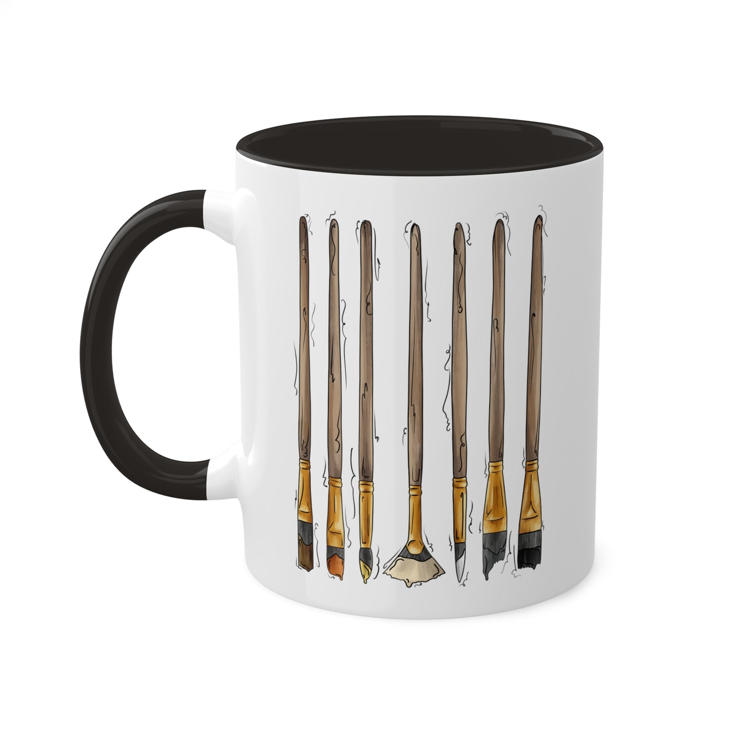Bear Pride Flag Paint Brushes - Mug