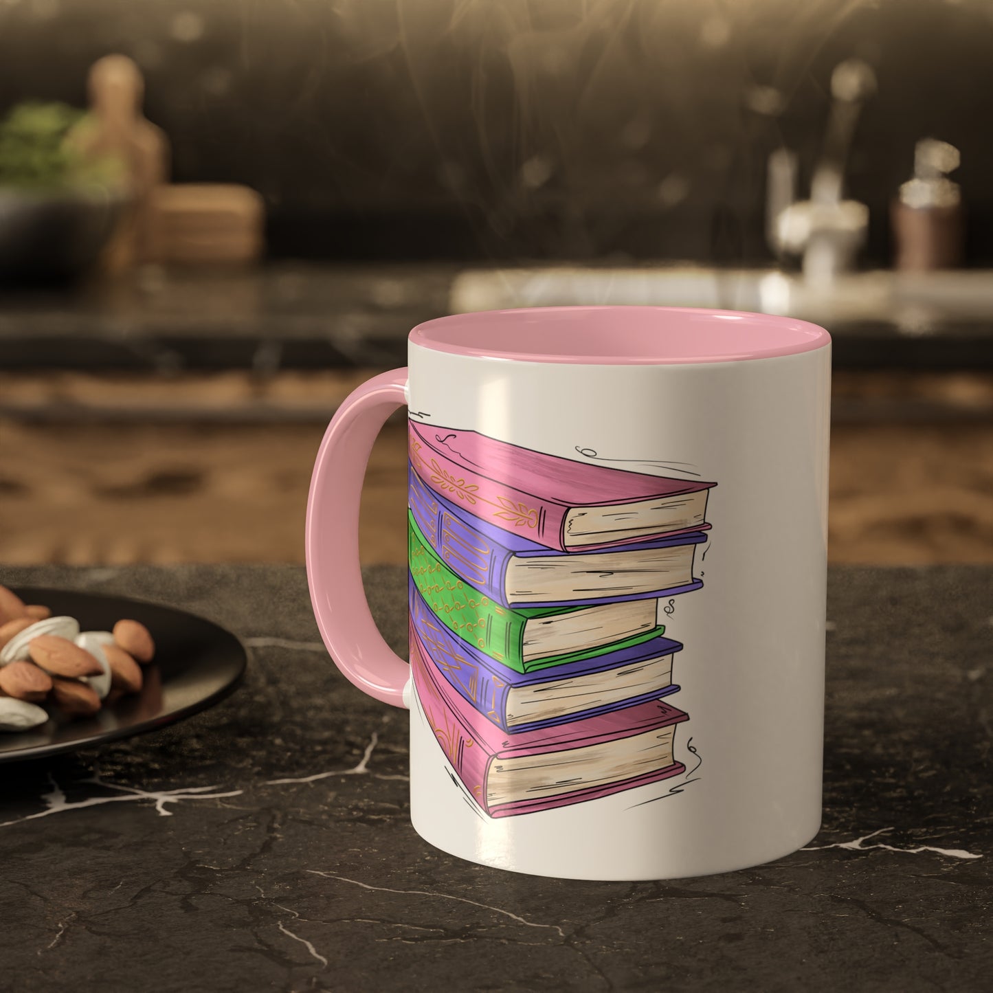 Trigender Pride Flag Old Books - Mug