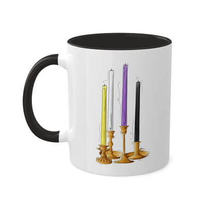 Nonbinary Pride Flag Candlesticks - Mug