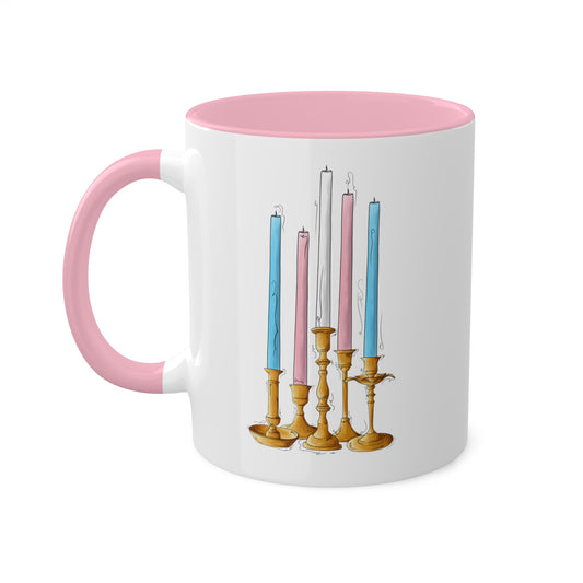 Transgender Pride Flag Candlesticks - Mug