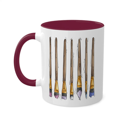 Bigender Pride Flag Paint Brushes - Mug