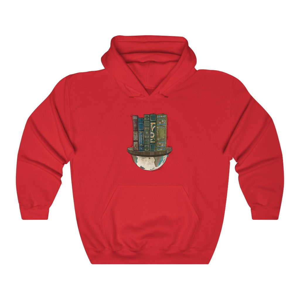 Globe and Vintage Books - Adult Unisex Hoodie