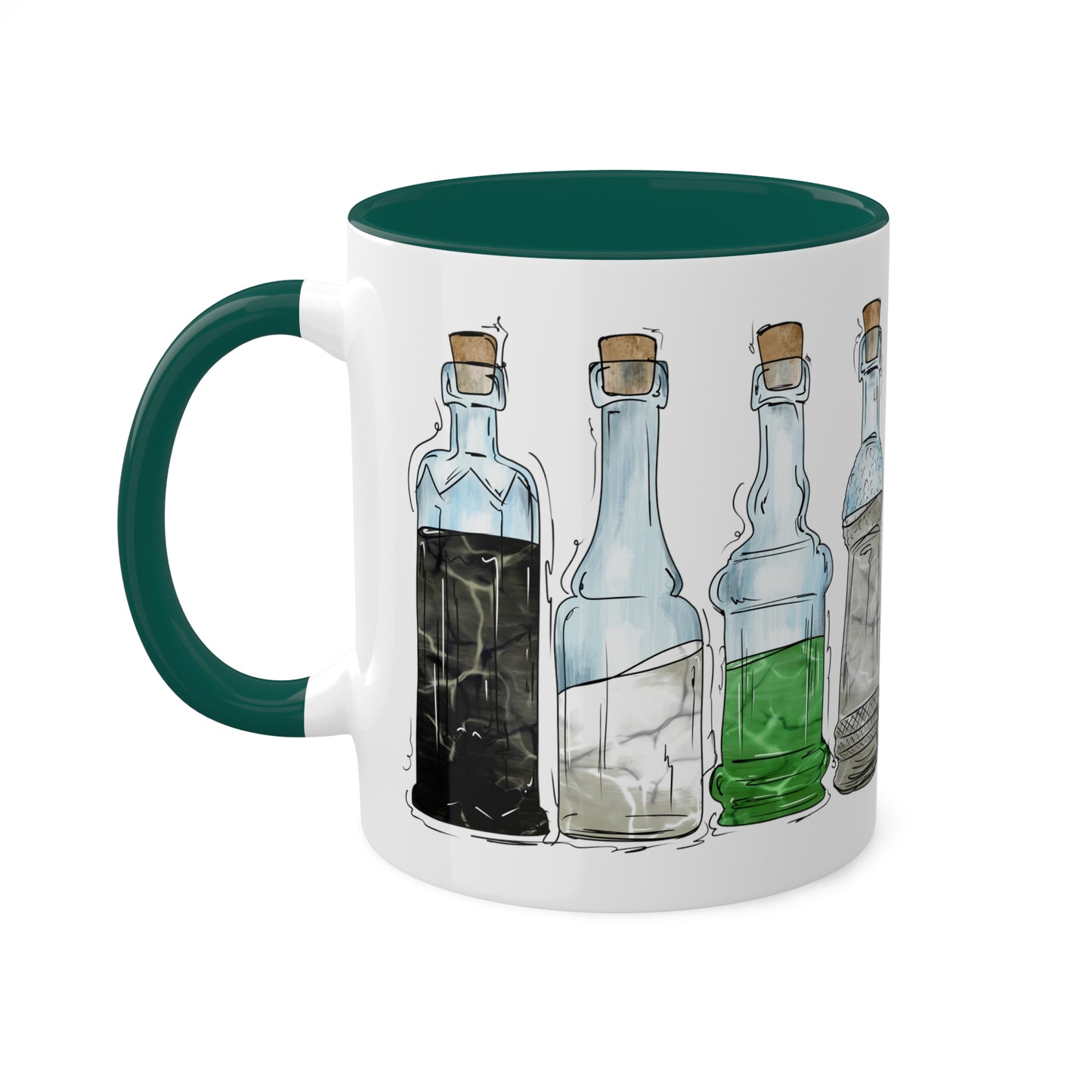 Demiromantic Pride Flag Potion Bottles - Mug