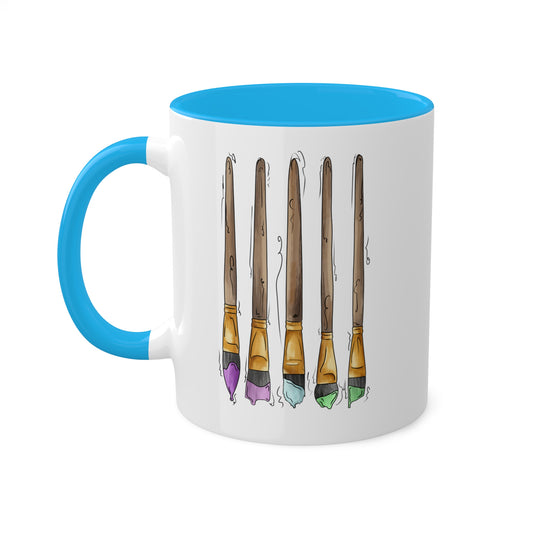 Toric Pride Flag Paint Brushes - Mug