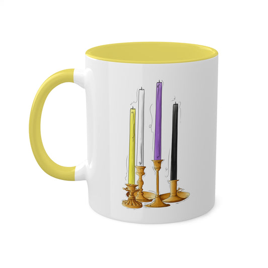 Nonbinary Pride Flag Candlesticks - Mug