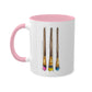 Pansexual Pride Flag Paint Brushes - Mug