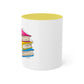 Pansexual Pride Flag Old Books - Mug