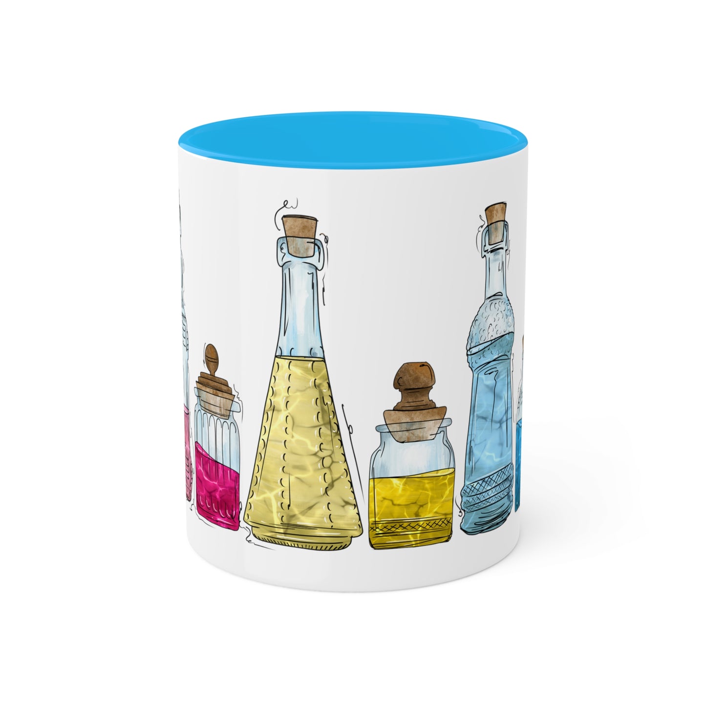 Panromantic Pride Flag Potion Bottles - Mug