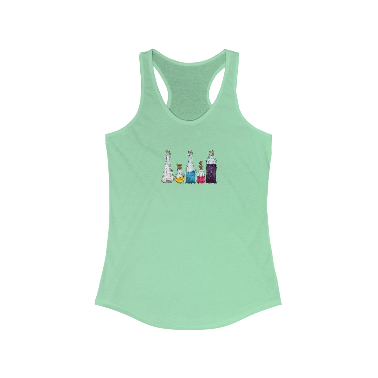 Polyamorous Pride Potion Bottles - Womens Tank Top