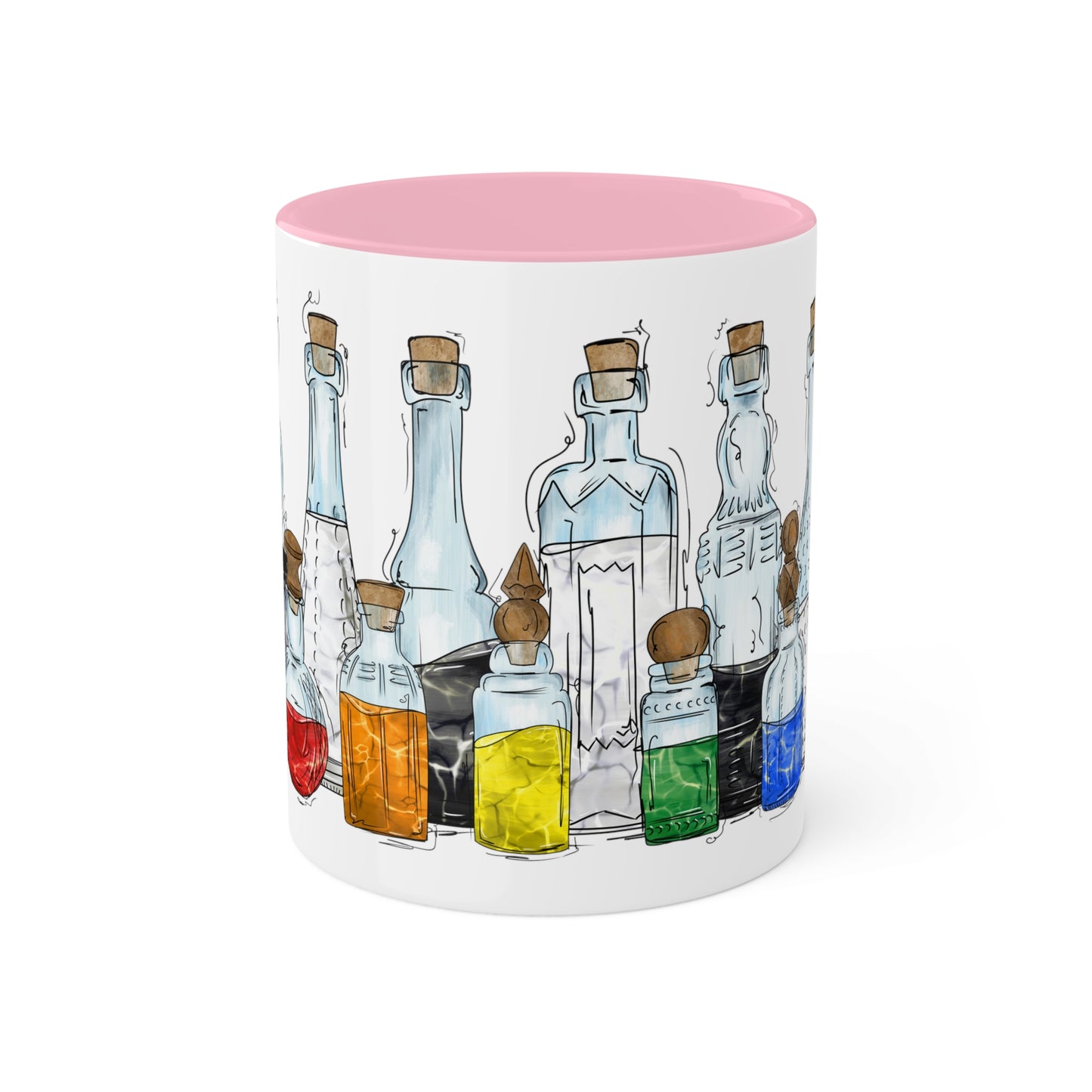 Straight Ally Pride Flag Potion Bottles - Mug