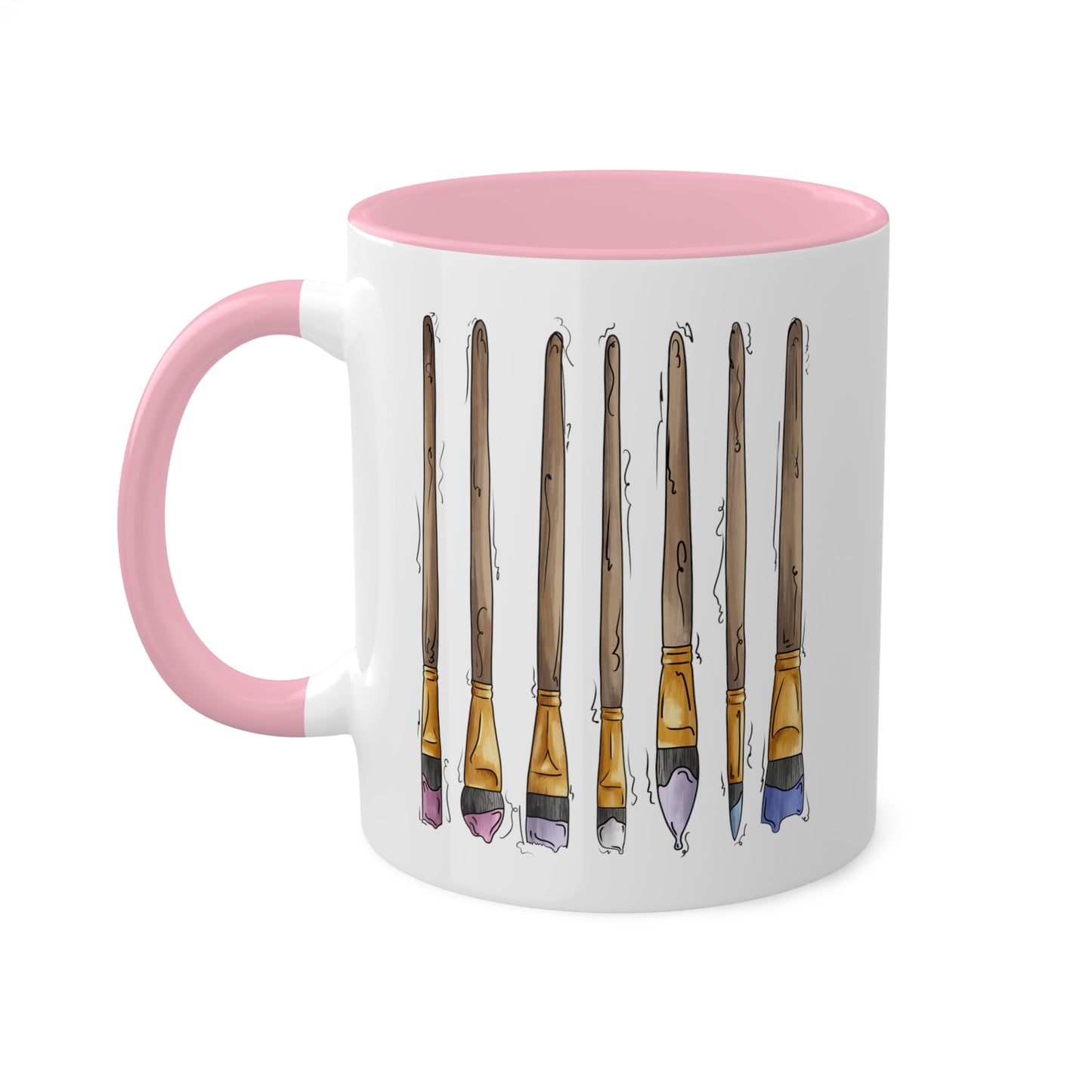 Bigender Pride Flag Paint Brushes - Mug