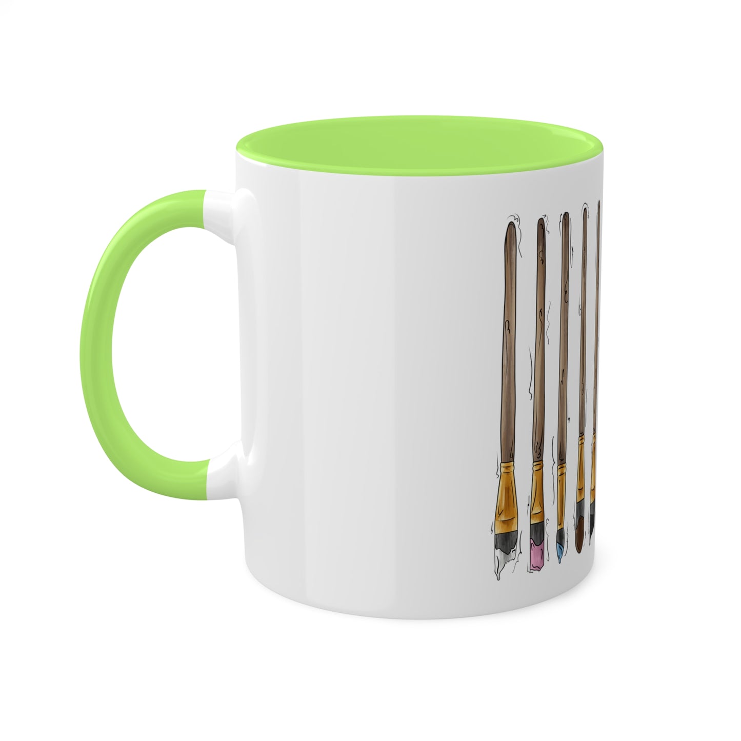 Progress Pride Flag Paint Brushes - Mug