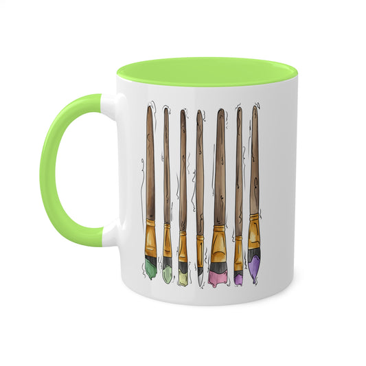 Genderfae Pride Flag Paint Brushes - Mug