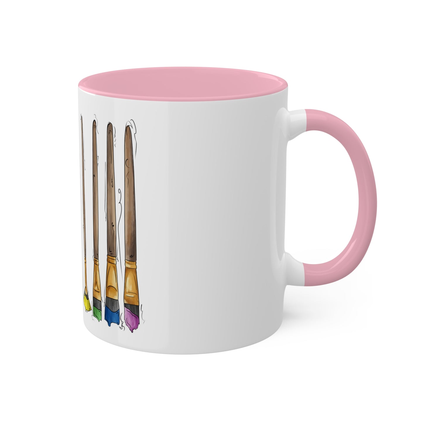 Progress Pride Flag Paint Brushes - Mug