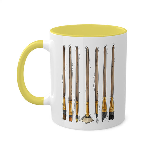 Bear Pride Flag Paint Brushes - Mug