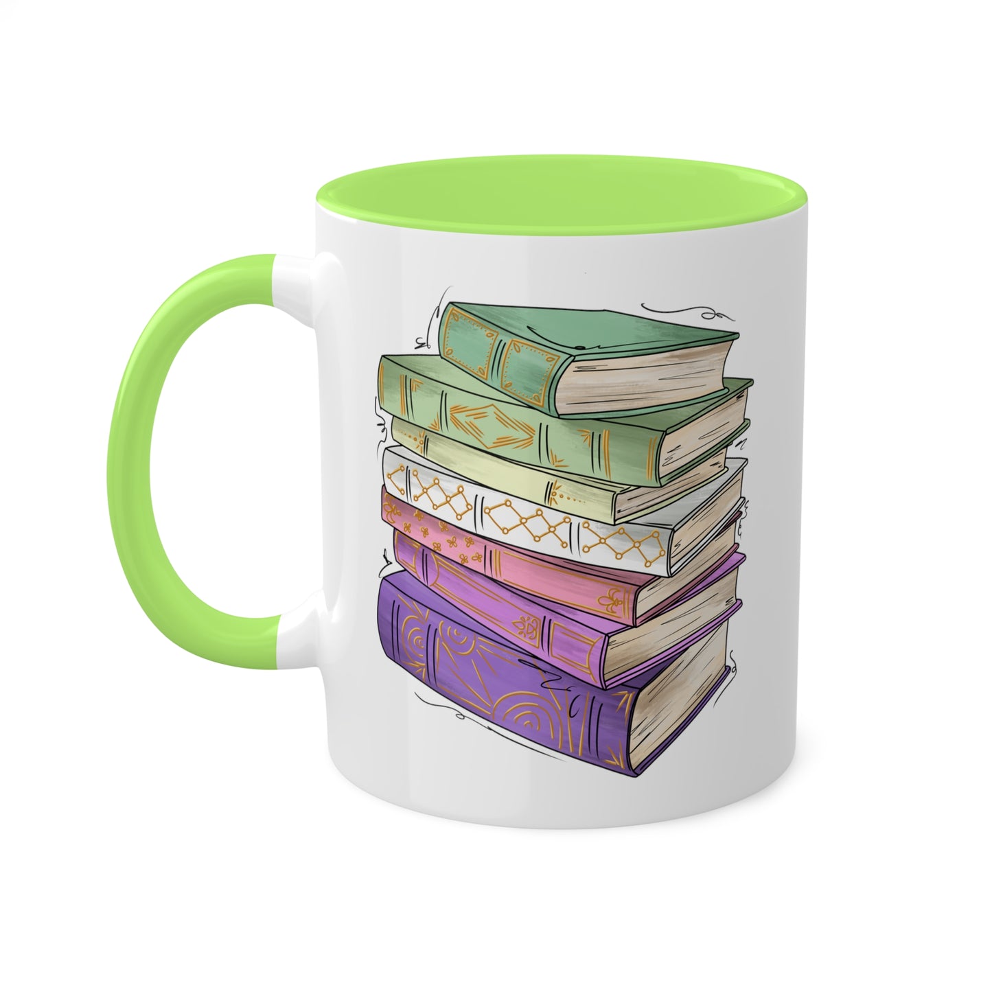 Genderfae Pride Flag Old Books - Mug