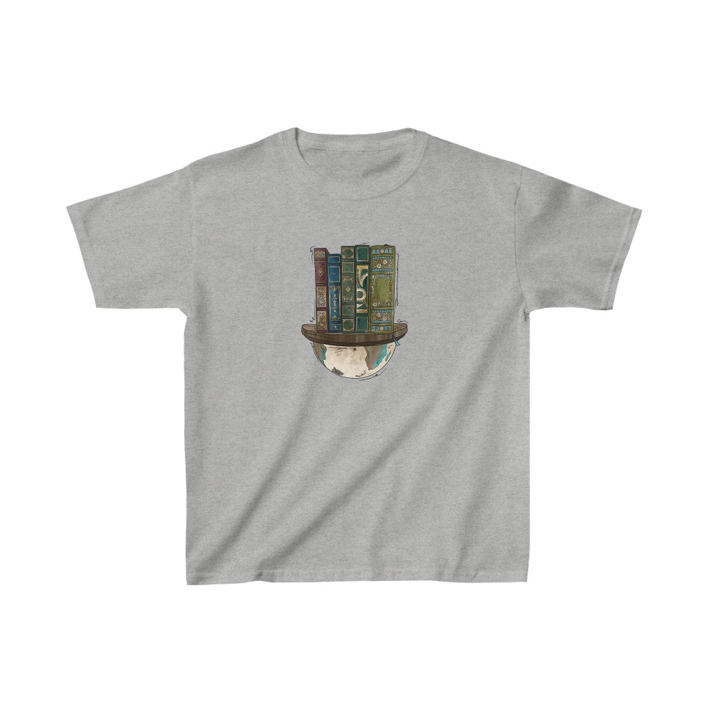 Globe and Vintage Books - Kids T-Shirt