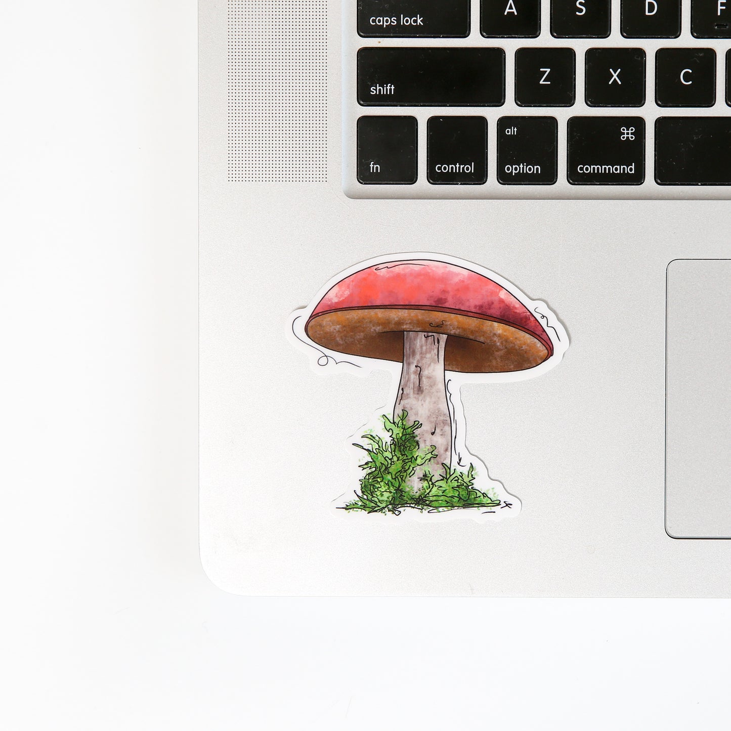 Mushroom, Red Top - Sticker