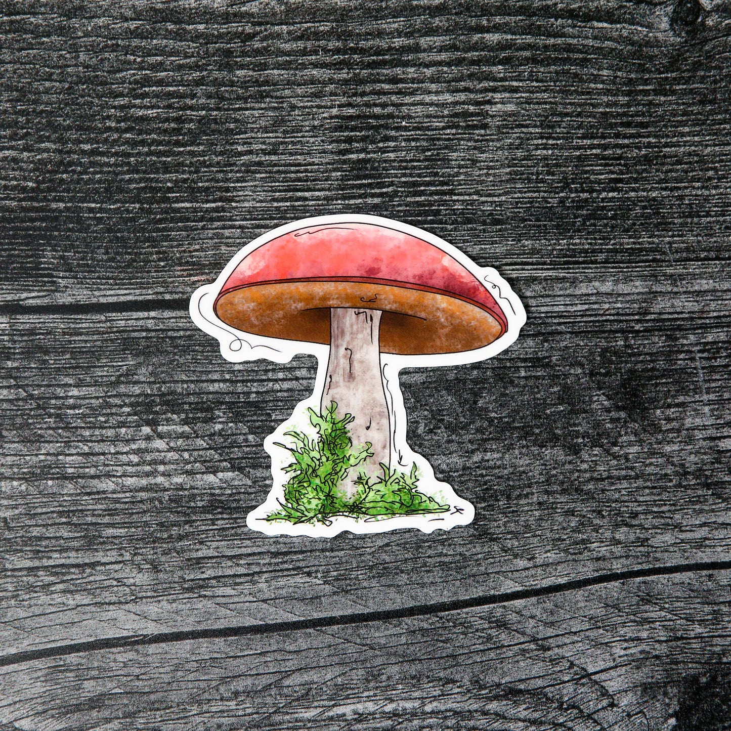 Mushroom, Red Top - Sticker