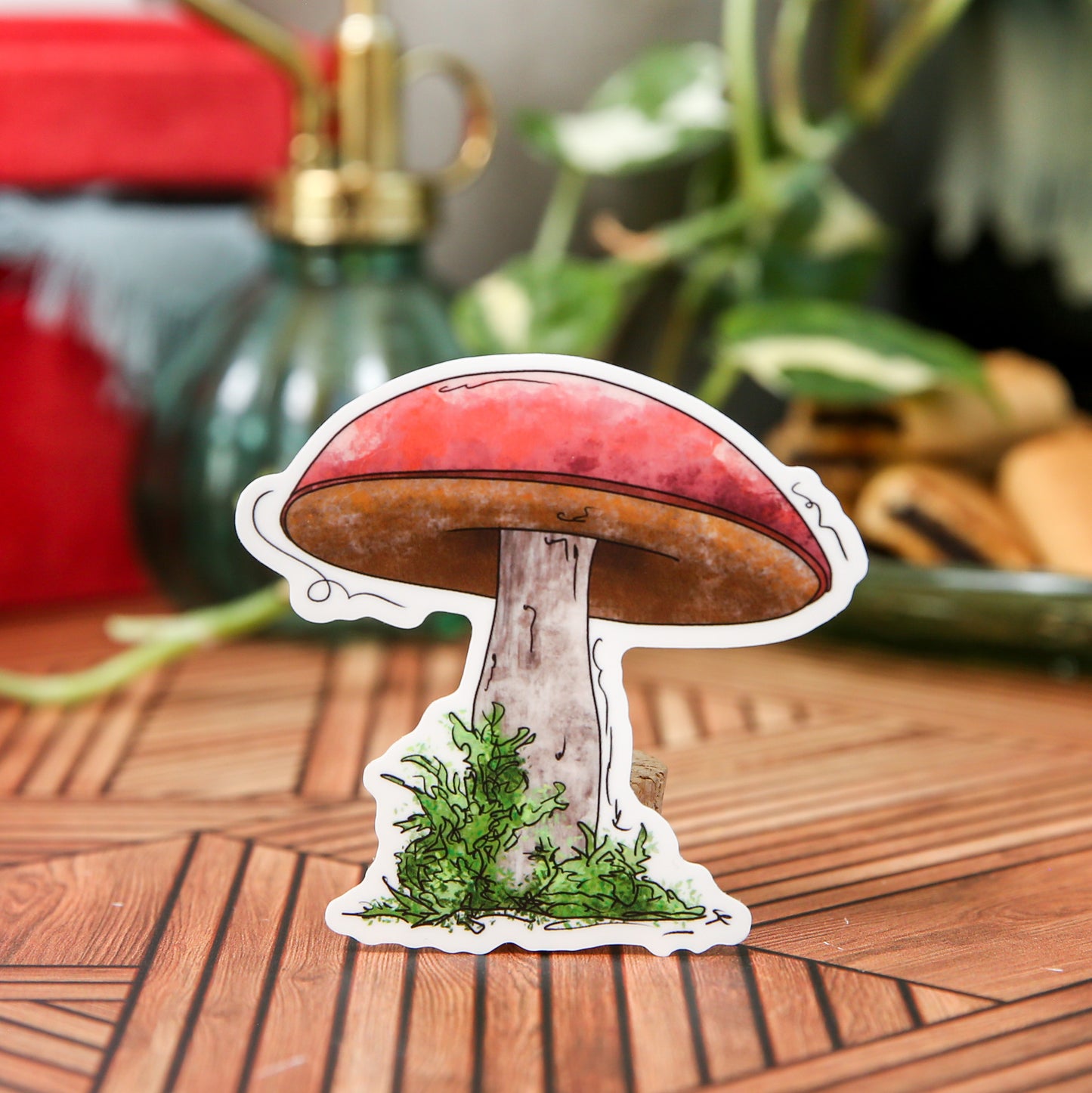 Mushroom, Red Top - Sticker