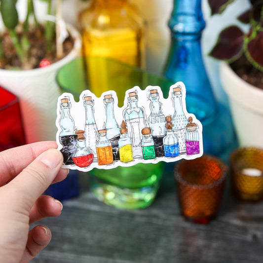 Straight Ally Pride Potion Bottles - Sticker