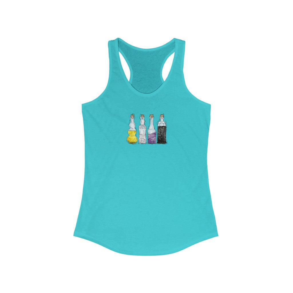 Nonbinary Pride Potion Bottles - Womens Tank Top