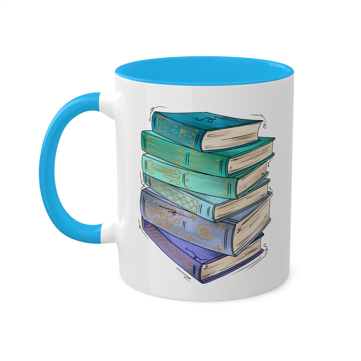 Neptunic Pride Flag Old Books - Mug