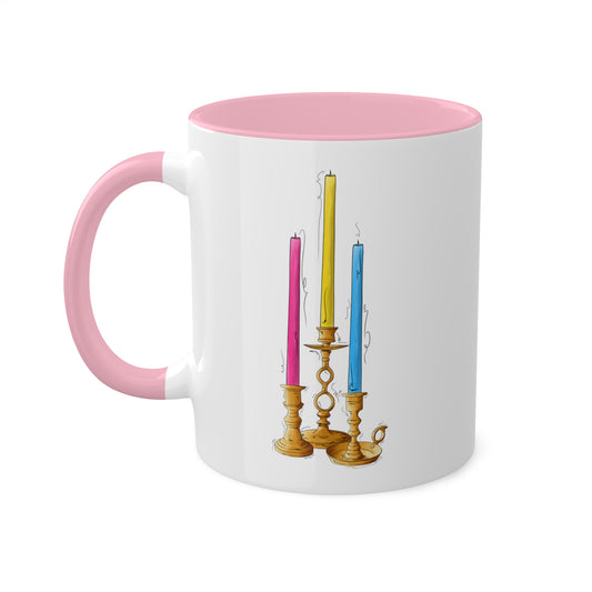 Pansexual Pride Flag Candlesticks - Mug