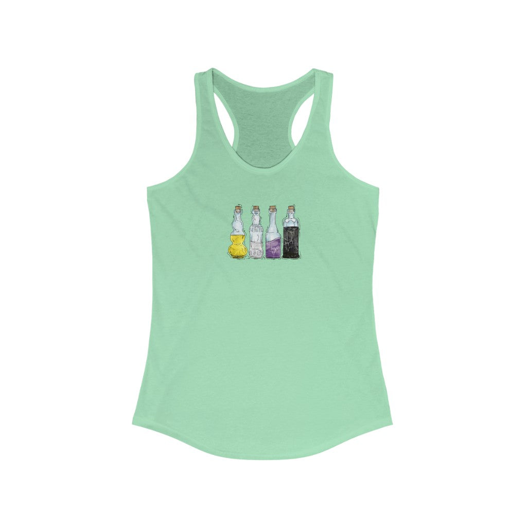 Nonbinary Pride Potion Bottles - Womens Tank Top