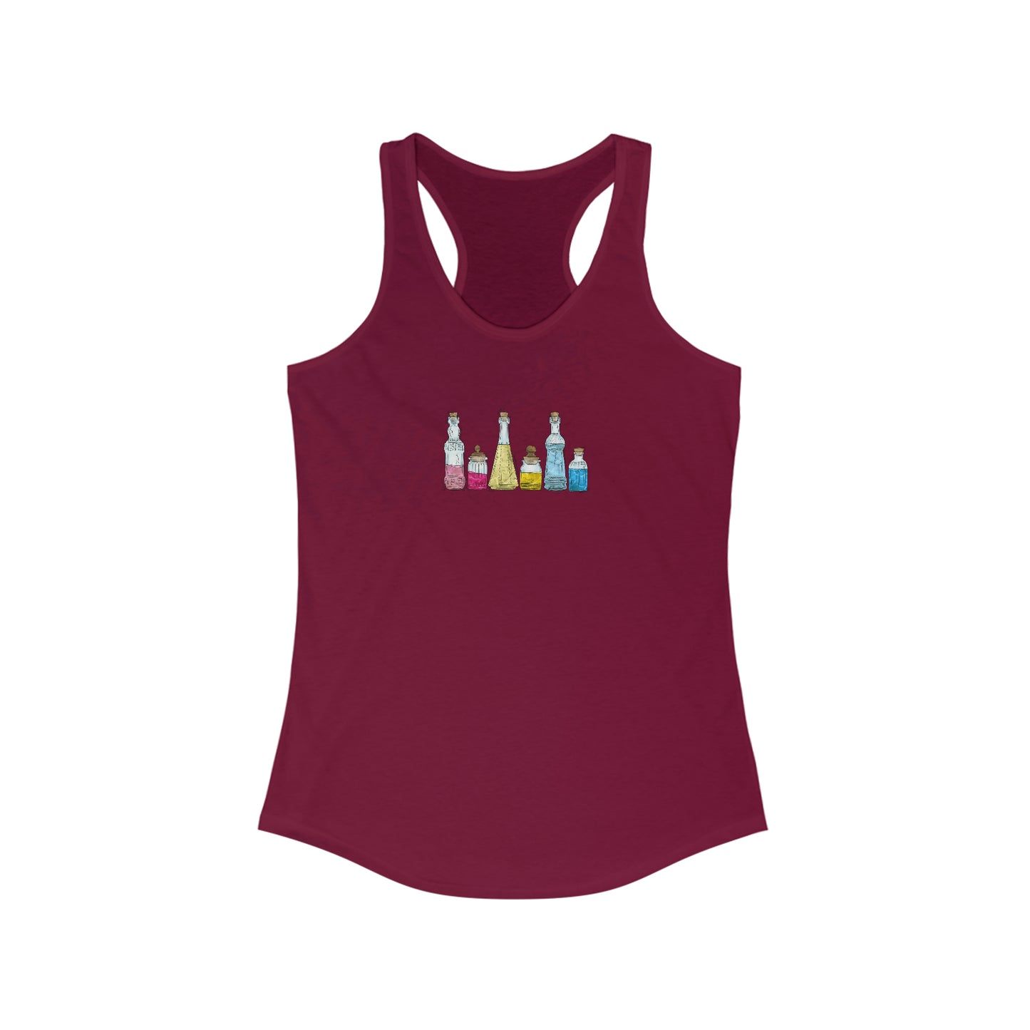 Panromantic Pride Potion Bottles - Womens Tank Top