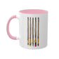 Polyamorous Pride Flag Paint Brushes - Mug